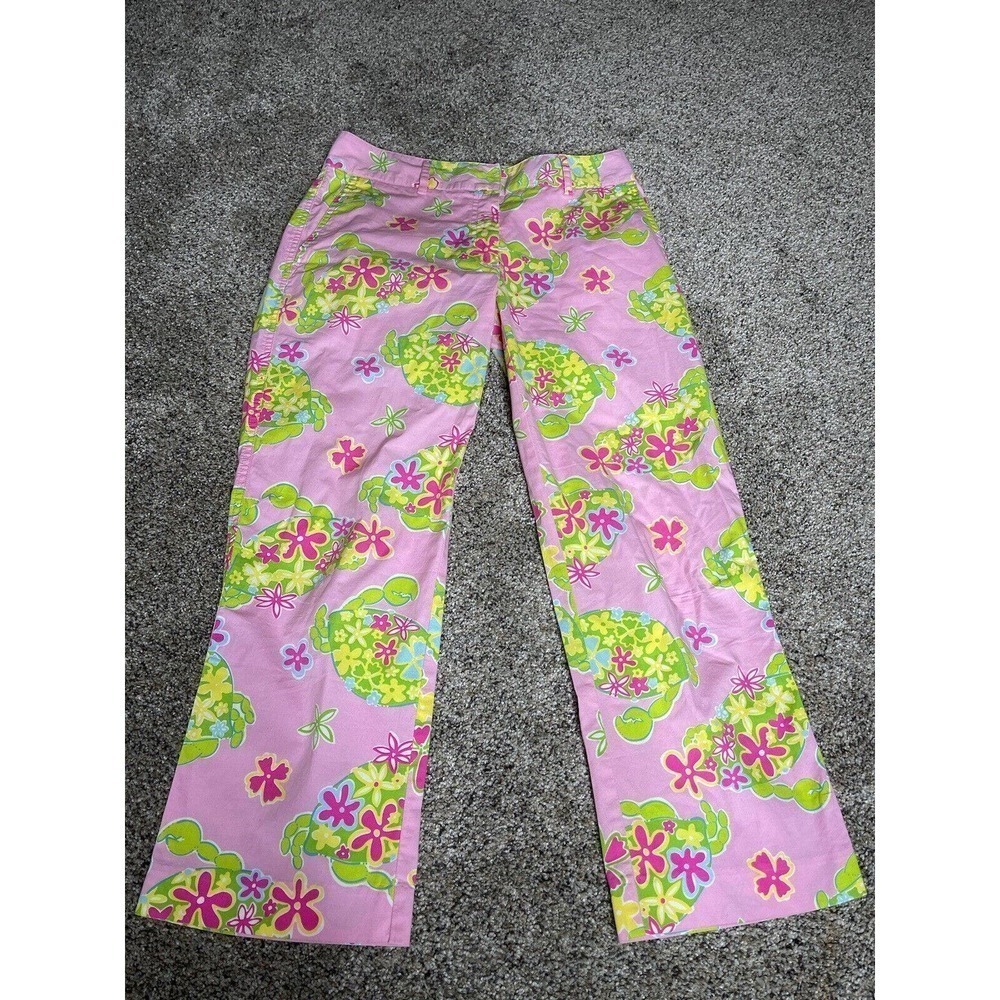 Lilly Pulitzer Women’s Size 2 Kelly Ankle Pants Bright Vibrant Floral